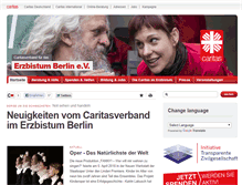 Tablet Screenshot of caritas-berlin.de